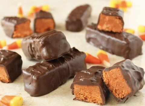 magic candy corn peanut butter bars