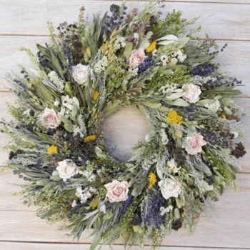 dried floral wreaths