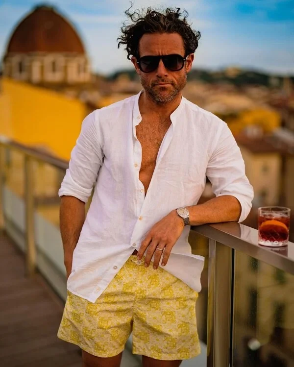 Mens Linen Beach wear