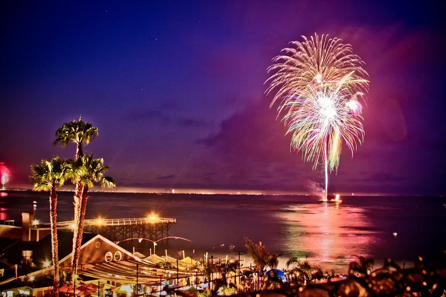 Fireworks in Malibu