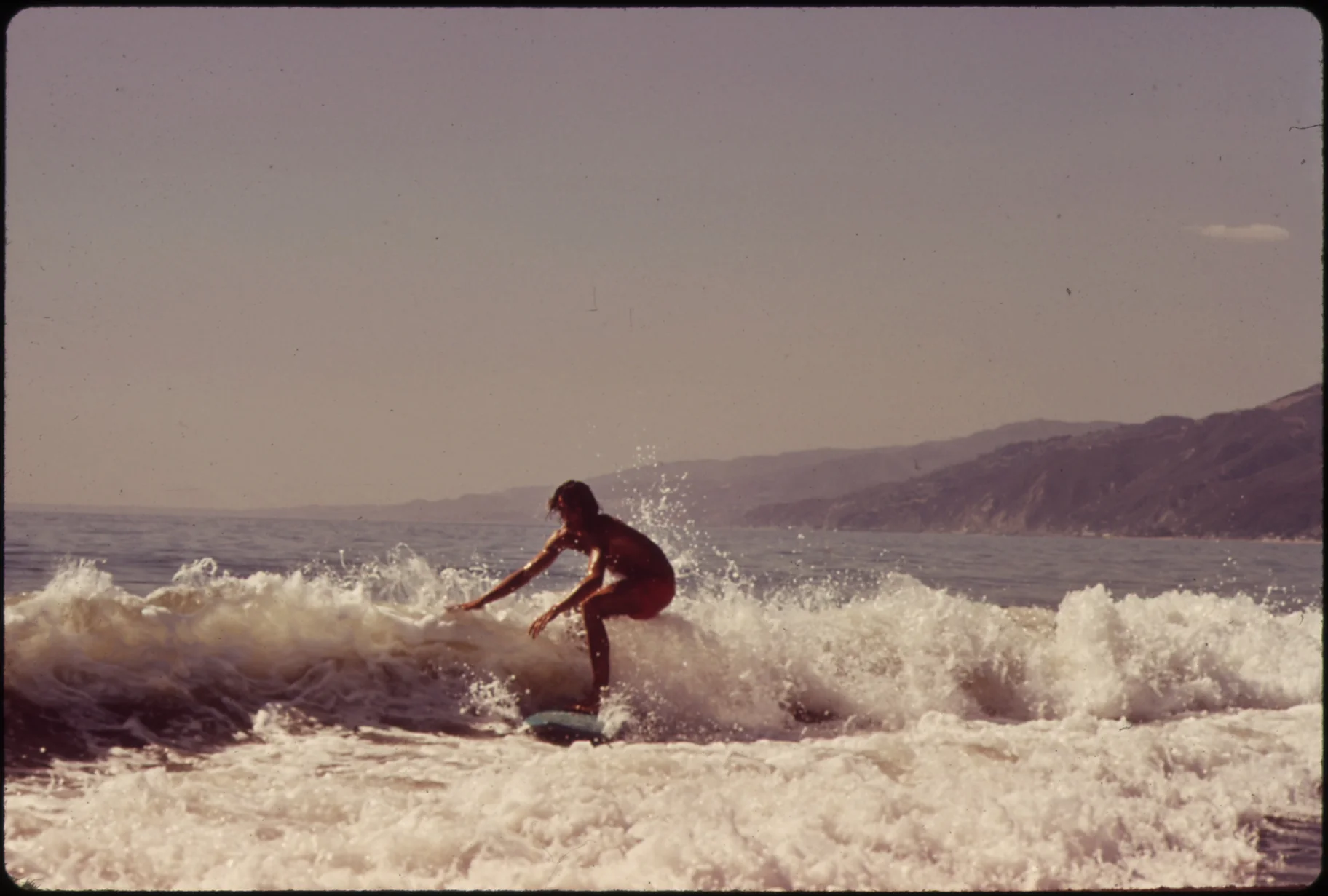 Surfing in Malibu